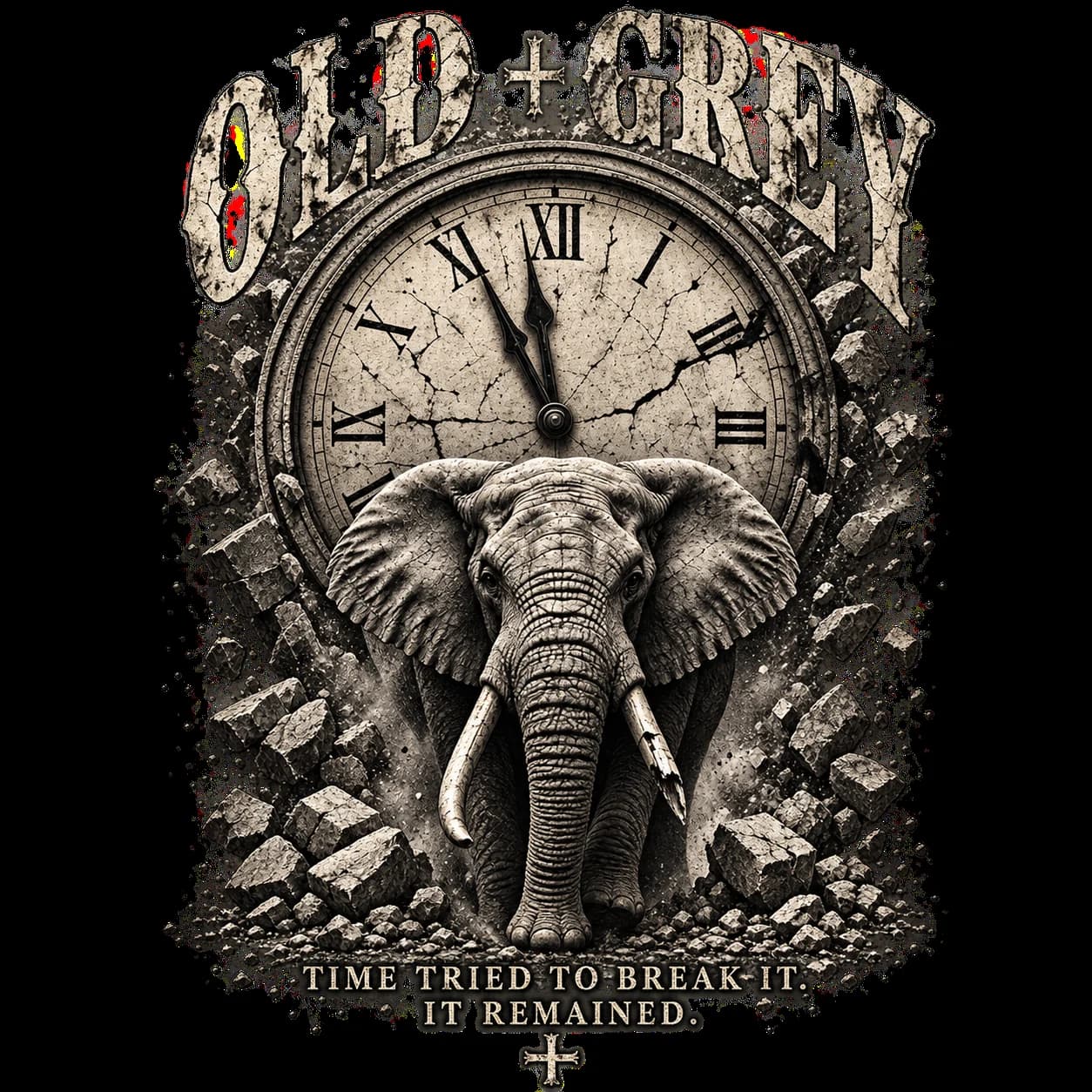 OLD+GREY time tried elephant artwork